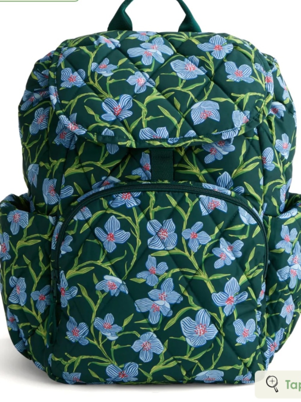 BNWT Vera Bradley Charlotte Stems Quilted Backpack